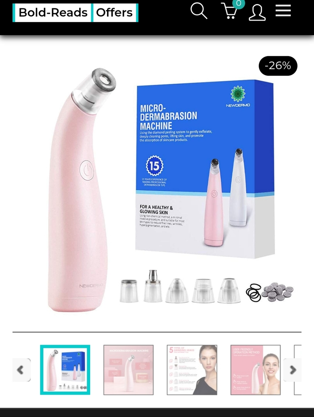 Newdermo Micro Dermabrasion Machine For A Healthy & Glowing Skin (New)